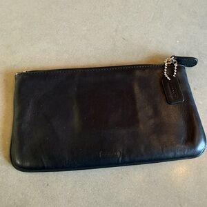 Coach Y2K Black Leather Skinny Case